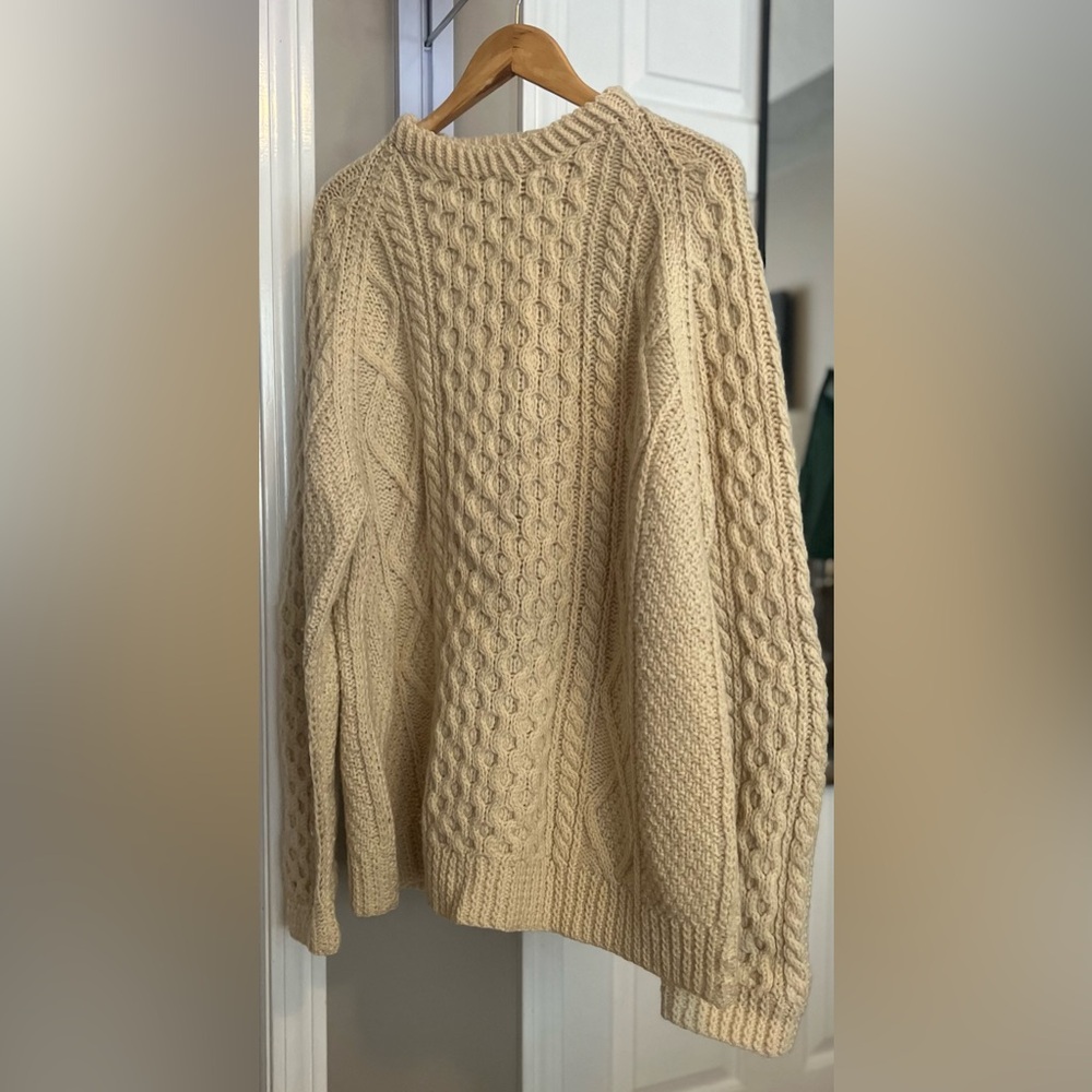 Irish Knit Fisherman Sweater Vintage 1985 - Picture 3 of 16
